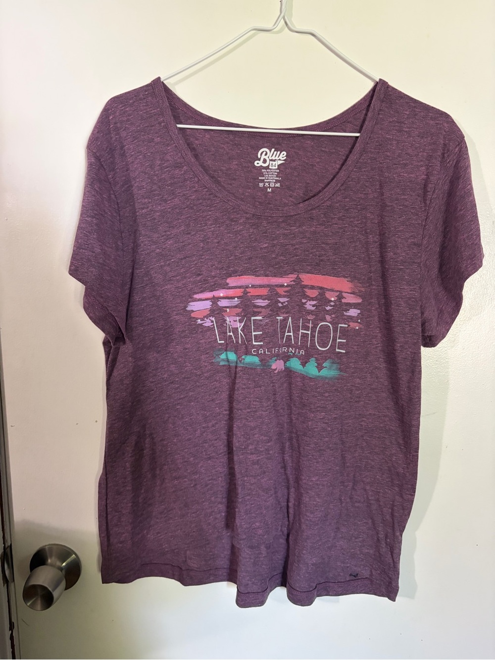 NWOT Women’s Blue 84 Medium Lake Tahoe Graphic Tee - Purple Tote15